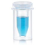 Container, Fecal, 30mL, Attached Screwcap with Spoon, PS, Conical Bottom, Self-Standing, 100/Bag, 5 Bags/Unit