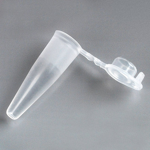 PCR Tube, 0.2mL, Thin Wall, PP, Attached Flat Top Cap, Natural