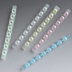 Cap Strip, PP, Blue, 8 Caps/Strip, 125 Strips/Unit (For use with # 110575, Tube Strip)