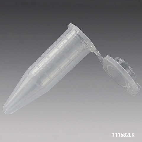 Diamond Midi Centrifuge Tube, 5.0mL, PP, Attached Locking Snap Cap, Graduated, Natural, Lot Certified: Rnase, Dnase, Pyrogen, ATP and Human DNA Free