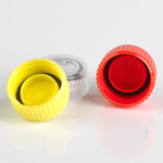 Screw Cap for Microtube, with O-Ring, Yellow