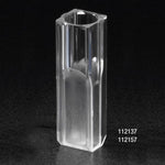 Cuvette, Micro, 1.5mL, with 2 Clear Sides, UV Grade Polymethylmethacrylate (PMMA), 100/Tray, 5 Trays/Unit