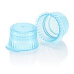 Snap cap, Translucent blue, PE, for 12/13mm vacuum and Test tubes