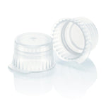 Snap cap, Translucent clear, PE, for 12/13mm vacuum and Test tubes