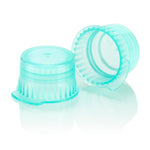 Snap cap, Translucent green, PE, for 12/13mm vacuum and Test tubes