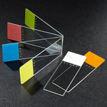Microscope Slides, Glass, 25 x 75mm, 45° Beveled Edges, Clipped Corners, White Frosted, 72/Box, 2 Boxes/Case (1 Gross)