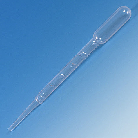 Transfer Pipet, 7.5mL, Large Bulb, Graduated to 3mL, 148mm, 500/Dispenser Box, 10 Boxes/Unit