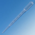 Transfer Pipet, 7.5mL, Large Bulb, Graduated to 3mL, 148mm, STERILE, Individually Wrapped, 100/Bag, 4 Bags/Unit