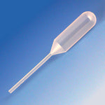 Transfer Pipet, 4.0mL, Narrow Stem, Short, 85mm, 500/Dispenser Box, 10 Boxes/Unit