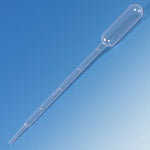 Transfer Pipet, 5.0mL, Large Bulb, Graduated to 1mL, 150mm, 500/Dispenser Box, 10 Boxes/Unit