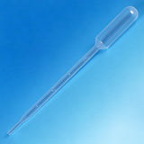 Transfer Pipet, 5.0mL, Large Bulb, Graduated to 1mL, 145mm, 500/Dispenser Box, 10 Boxes/Unit