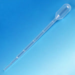 Transfer Pipet, 3.0mL, Small Bulb, Graduated to 1mL, 140mm, 500/Dispenser Box, 10 Boxes/Unit