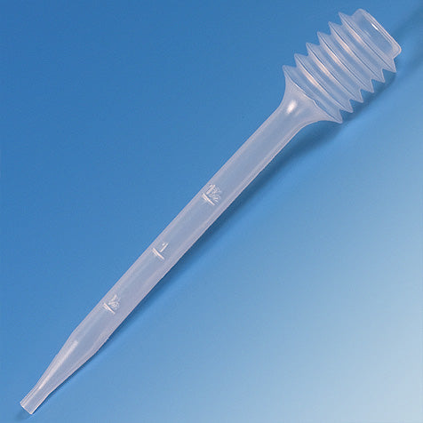 Transfer Pipet, 7.0mL, Bellows, 100/Bag, 20 Bags/Unit