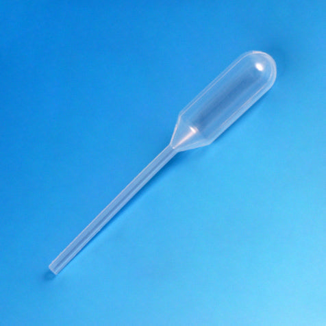 Transfer Pipet, 1.2mL, General Purpose, 65mm, STERILE, Individually Wrapped, 100/Bag, 5 Bags/Unit