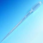 Transfer Pipet, 15mL, Graduated to 5mL, Extra Long, 215mm (8.5 Inches Long), 250/Box, 10 Boxes/Unit