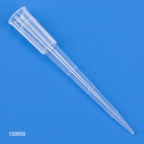 Pipette Tip, 1 - 200uL, Certified, Universal, Low Retention, Graduated, 54mm, Natural, STERILE, 1000/Stand-Up Resealable Bag