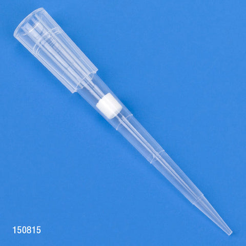 Filter Pipette Tip, 1 - 100uL, Certified, Universal, Low Retention, Graduated, 54mm, Natural, STERILE, 96/Rack, 10 Racks/Box