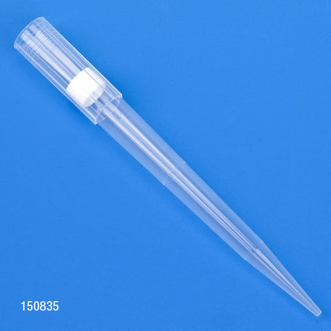 Filter Pipette Tip, 1 - 1000uL, Certified, Universal, Low Retention, Graduated, Natural, 84mm, Extended Length, STERILE, 96/Rack, 6 Racks/Box