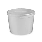 Container, Multi-Purpose, 86oz (2580mL), PP, Separate Snap Lid, White