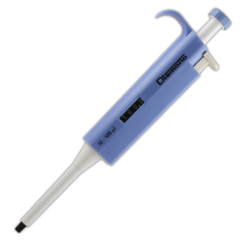 Pipette, Diamond, Adjustable Volume, 10 - 100uL, Blue