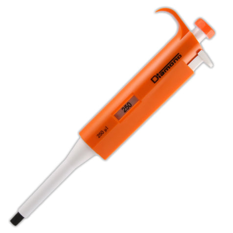 Pipette, Diamond, Fixed Volume, 250uL, Orange