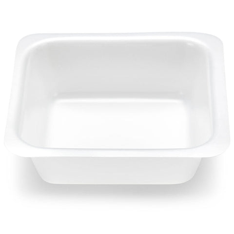 Weight Boat, Square with Square Bottom, Antistatic, PS, White, 100mL