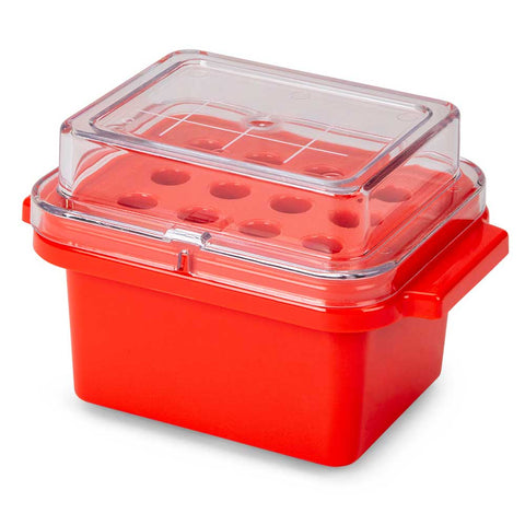 CryoCool Mini Cooler, 0°C, 12-Place (3x4) for 1.5mL Tubes, Red