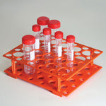 Rack, for 15mL and 50mL Centrifuge Tubes, ABS, Orange