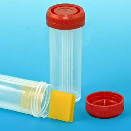 Slide Mailer, Polypropylene, Red Screwcap, for 4 Slides