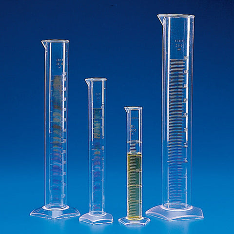 Graduated Cylinder, PMP (TPX), Molded Graduations, 50mL