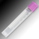 Sample Tube, 1.2mL, External Threads, PP, White Graduations & Marking Area, Conical Bottom, Self-Standing