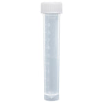 Sample Tube, 4mL, External Threads, PP, White Graduations & Marking Area, Round Bottom