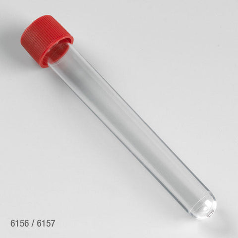 Test Tube with Attached Blue Screw Cap, 16 x 100mm (10mL), PS