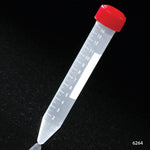 Centrifuge Tube, 15mL, Separate Red Screw Cap, PS, Printed Graduations