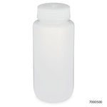 Bottle, Wide Mouth, PP Bottle, Attached PP Screw Cap, 500mL, 12/Pack