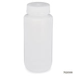 Bottle, Wide Mouth, LDPE Bottle, Attached PP Screw Cap, 500mL, 12/Pack