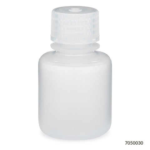 Bottle, Narrow Mouth, PP Bottle, Attached PP Screw Cap, 30mL, 12/Pack