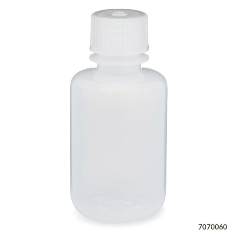 Bottle, Narrow Mouth, LDPE Bottle, Attached PP Screw Cap, 60mL , 12/Pack