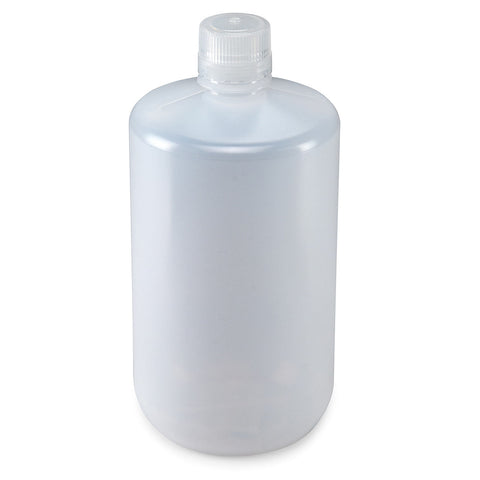 Bottle, Narrow Mouth, LDPE Bottle, Attached PP Screw Cap, 2 Litres (0.5 Gallons)