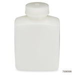 Bottle, Rectangular, HDPE Bottle, 48mm PP Screw Cap, 500mL (16oz), 12/Pack