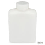 Bottle, Rectangular, HDPE Bottle, 53mm PP Screw Cap, 1000mL (32oz), 6/Pack