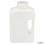 Bottle, Rectangular, Large Format, HDPE Bottle, 63mm PP Screw Cap, 2000mL (64oz), 4/Pack