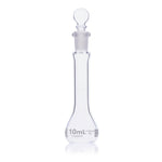 Flask, Volumetric , Globe Glass, 10mL, Class B, To Contain (TC), ASTME288, 6/Box