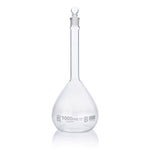 Flask, Volumetric , Globe Glass, 1000mL, Class B, To Contain (TC), ASTME288, 1/Box