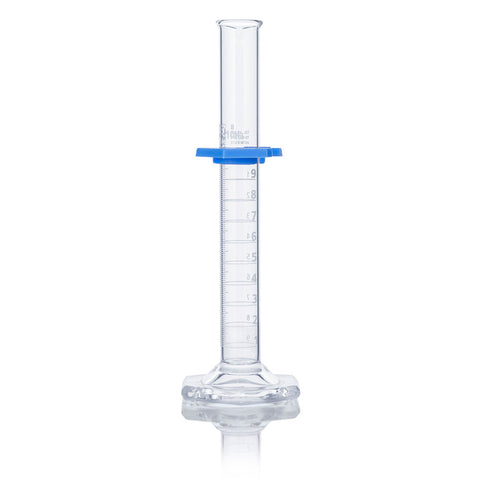 Cylinder, Graduated, Globe Glass, 10mL, Class B, To Deliver (TD), Dual Grads, ASTM E1272, 4/Box