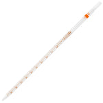 Pipette, Serological, Globe Glass, Reusable, 10mL, To Deliver (TD), 0.1 Graduations, Orange Band, ASTM E1044, 6/Box