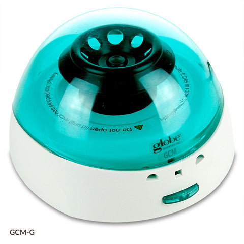 Centrifuge, Mini, 8-Place, 7000rpm Fixed Speed, 240v, 50Hz, EU Plug, Green Lid (Includes: 8-Place Rotor for 1.5mL/2.0mL Tubes, 2 x 8 Place Rotor for PCR Tubes/Strips and both Sleeves)